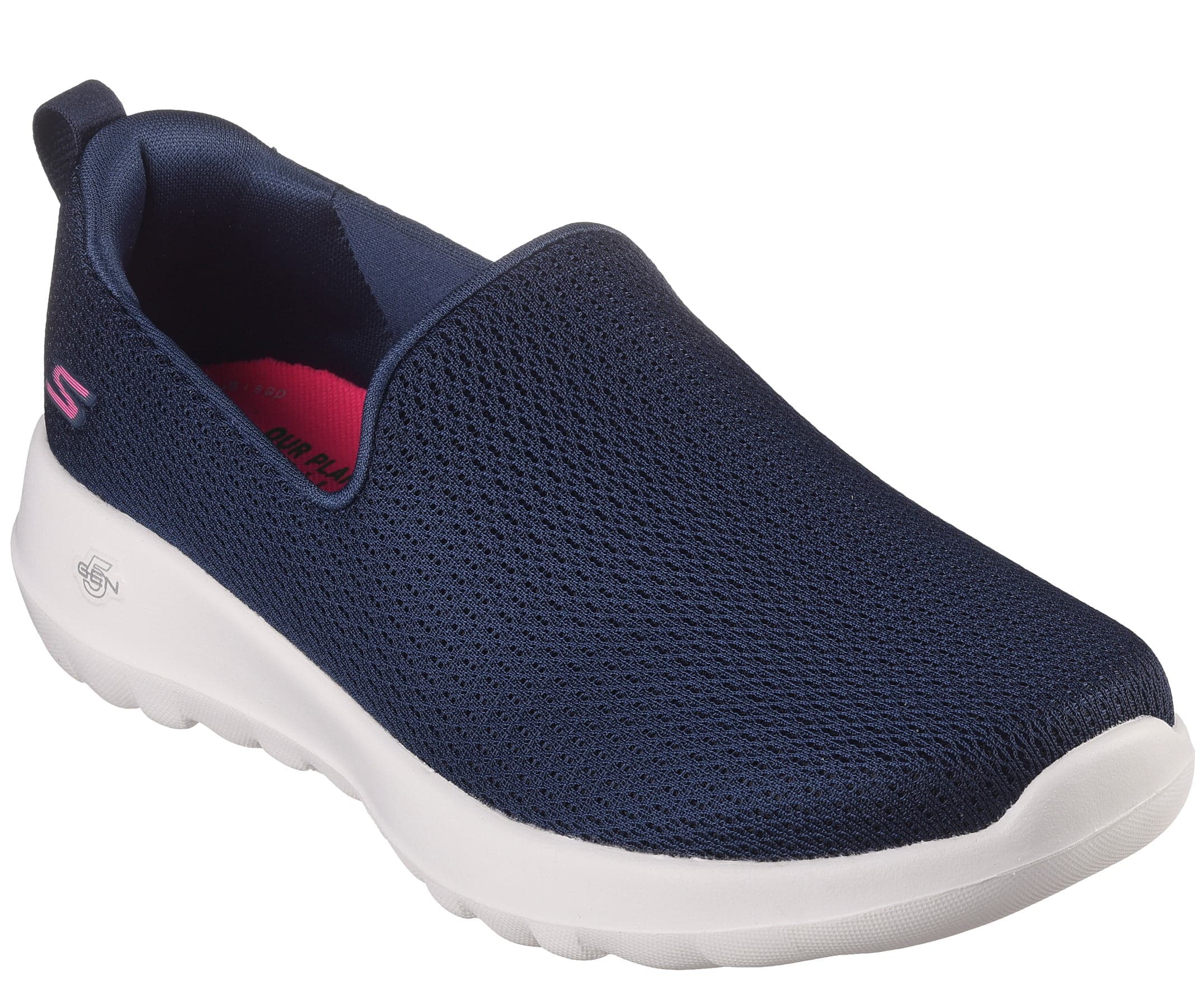 Skechers Women's GO WALK JOY – Aurora Slip-On Sneakers, Navy/White (Wide Width Available)